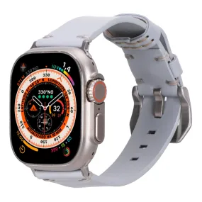 Sutton Modern Band for Apple Watch Ultra 49mm, Ice Blue, Silver Hardware