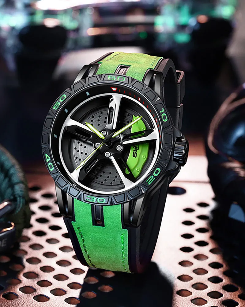 Techwear Coupe RS7 Spinning Luminous Sporty Watch