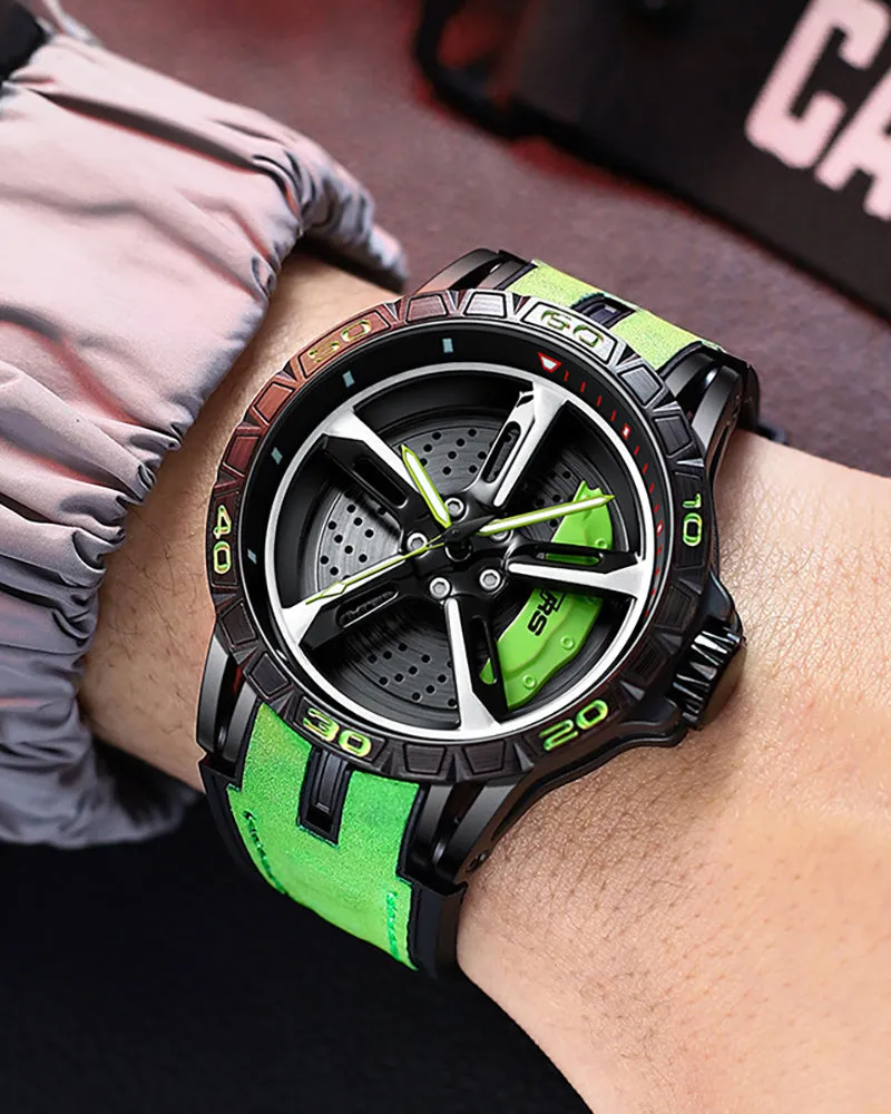 Techwear Coupe RS7 Spinning Luminous Sporty Watch