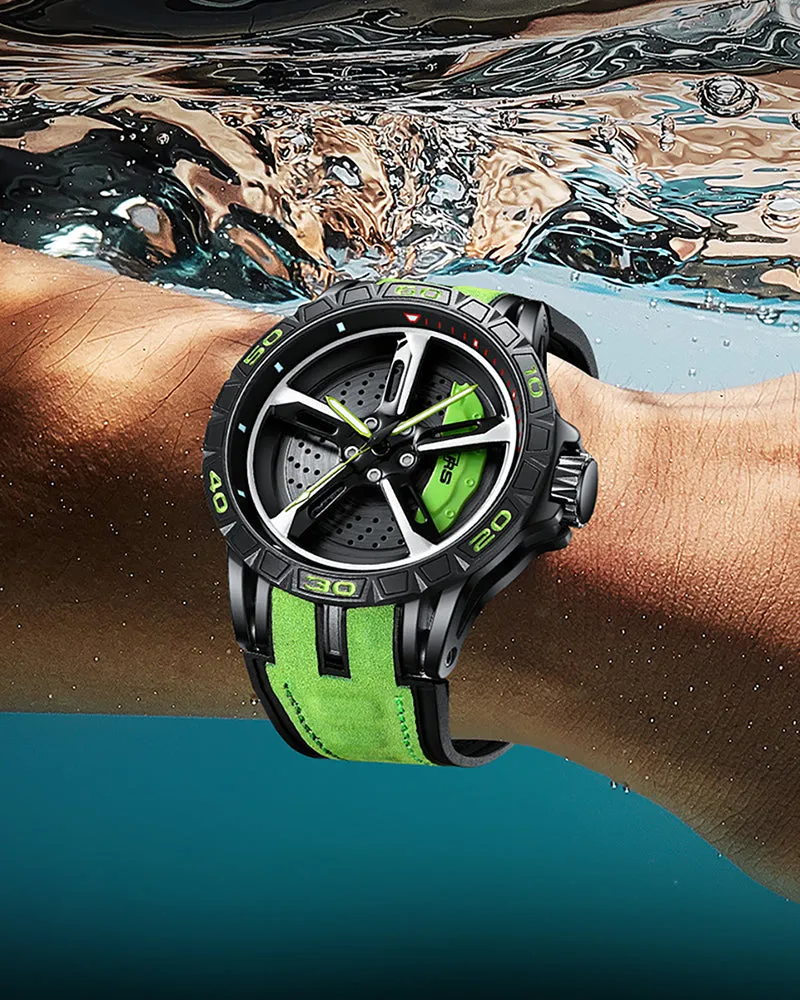 Techwear Coupe RS7 Spinning Luminous Sporty Watch