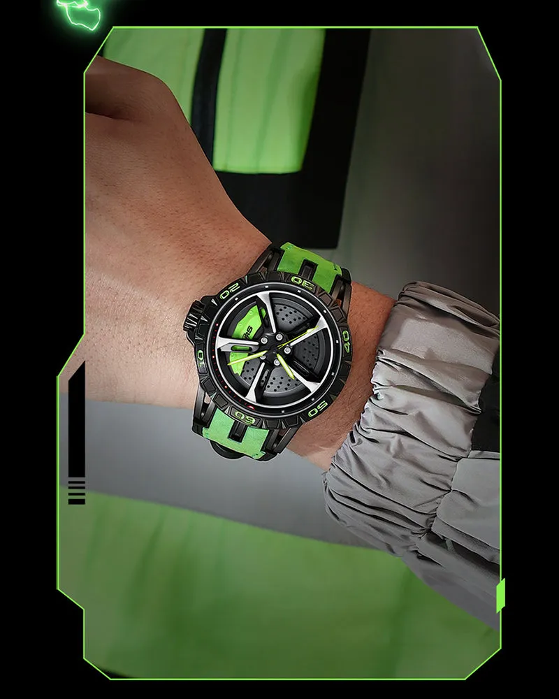 Techwear Coupe RS7 Spinning Luminous Sporty Watch