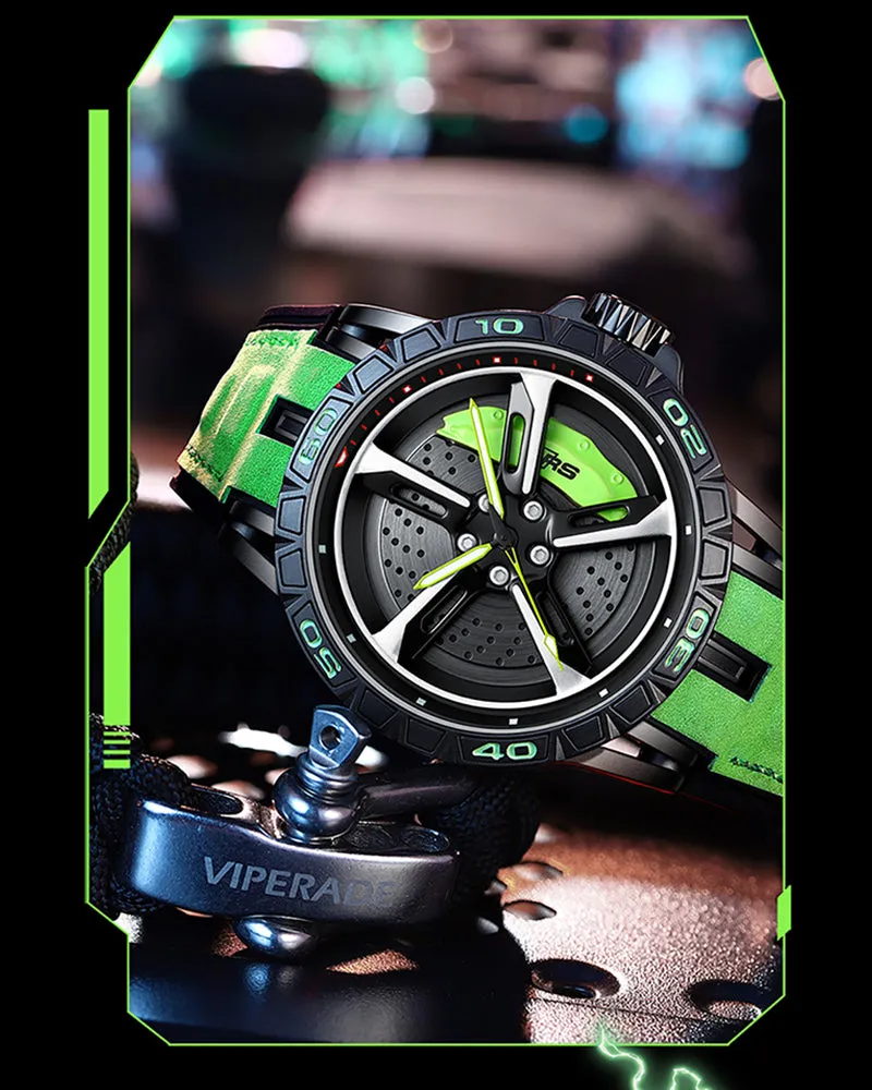 Techwear Coupe RS7 Spinning Luminous Sporty Watch