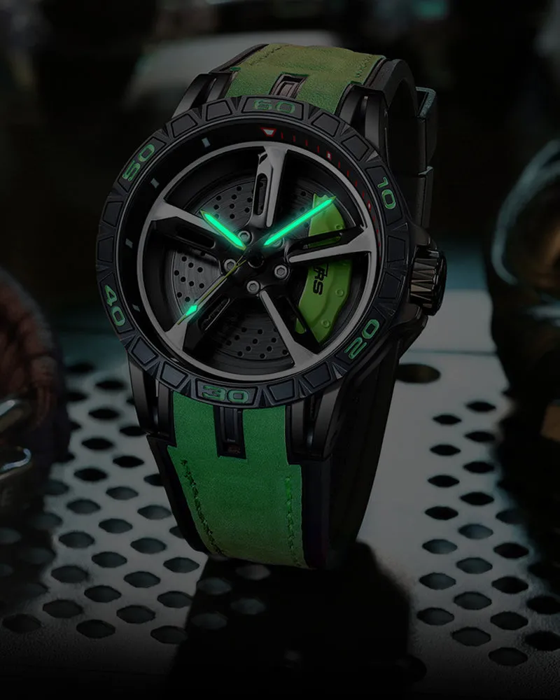 Techwear Coupe RS7 Spinning Luminous Sporty Watch