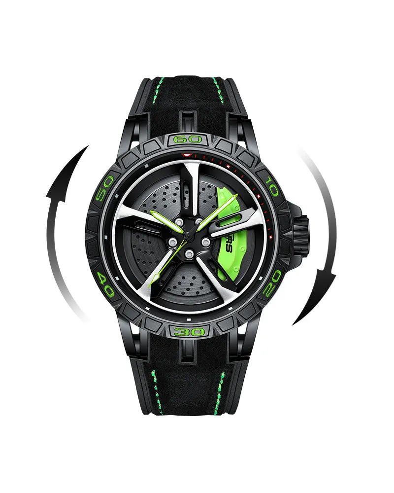 Techwear Coupe RS7 Spinning Luminous Sporty Watch