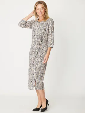 Twist Dress - Black Gold - 30773