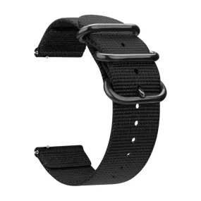 Universal 20mm Nylon Watch Strap - Black