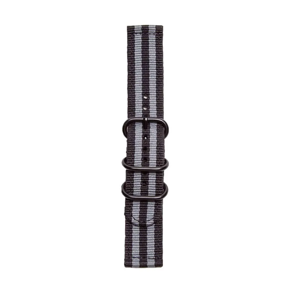 Universal 20mm Nylon Watch Strap - Black