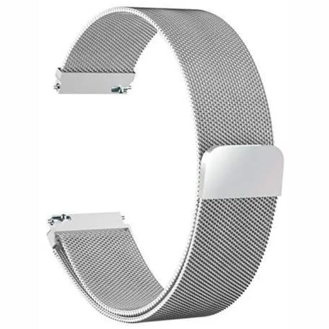 universal 22mm replacement Milanese strap - Black (S/M)