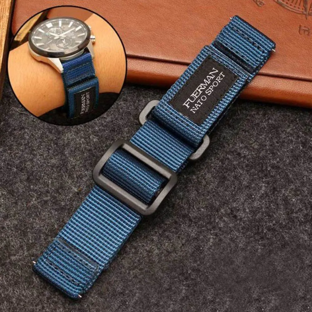 Universal Nylon Replacement Strap 20mm - Black