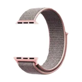 Velcro Nylon Strap for 38/40/41mm Apple Watch - Pink Sand