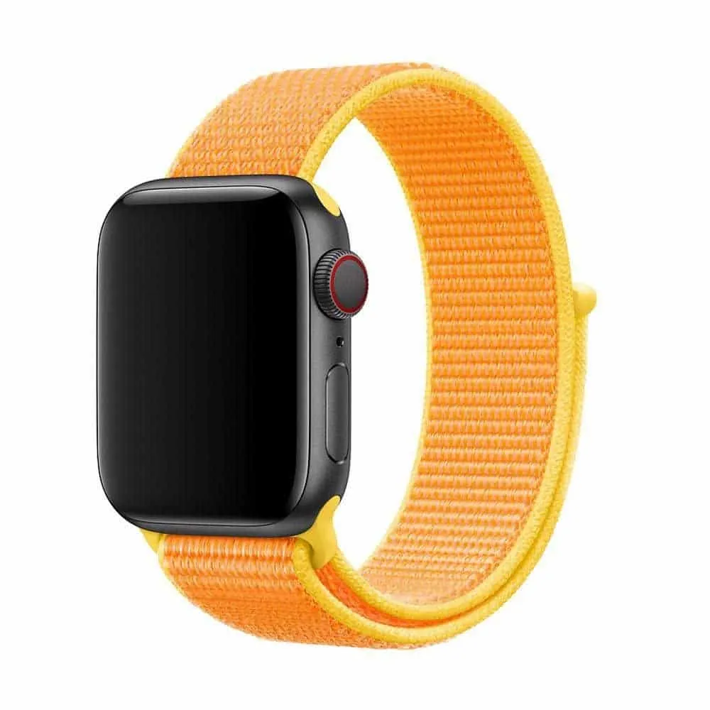 Velcro Nylon Strap for 42/44/45/49mm Apple Watch- Pink Sand