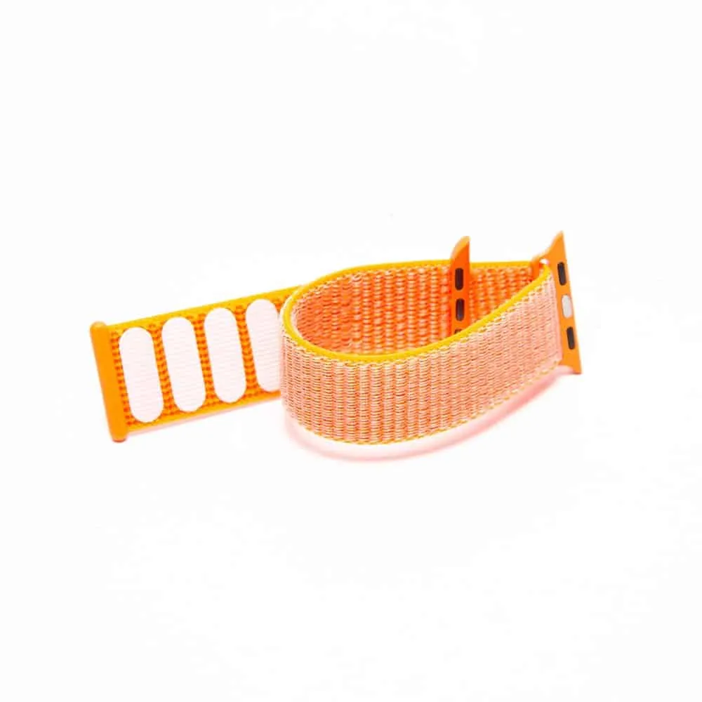 Velcro Nylon Strap for 42/44/45/49mm Apple Watch- Pink Sand