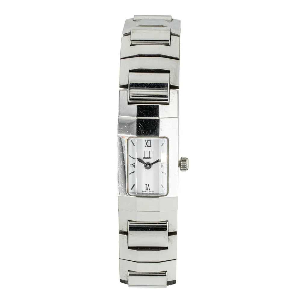 Vintage Alfred Dunhill Stainless Steel Faceted Watch