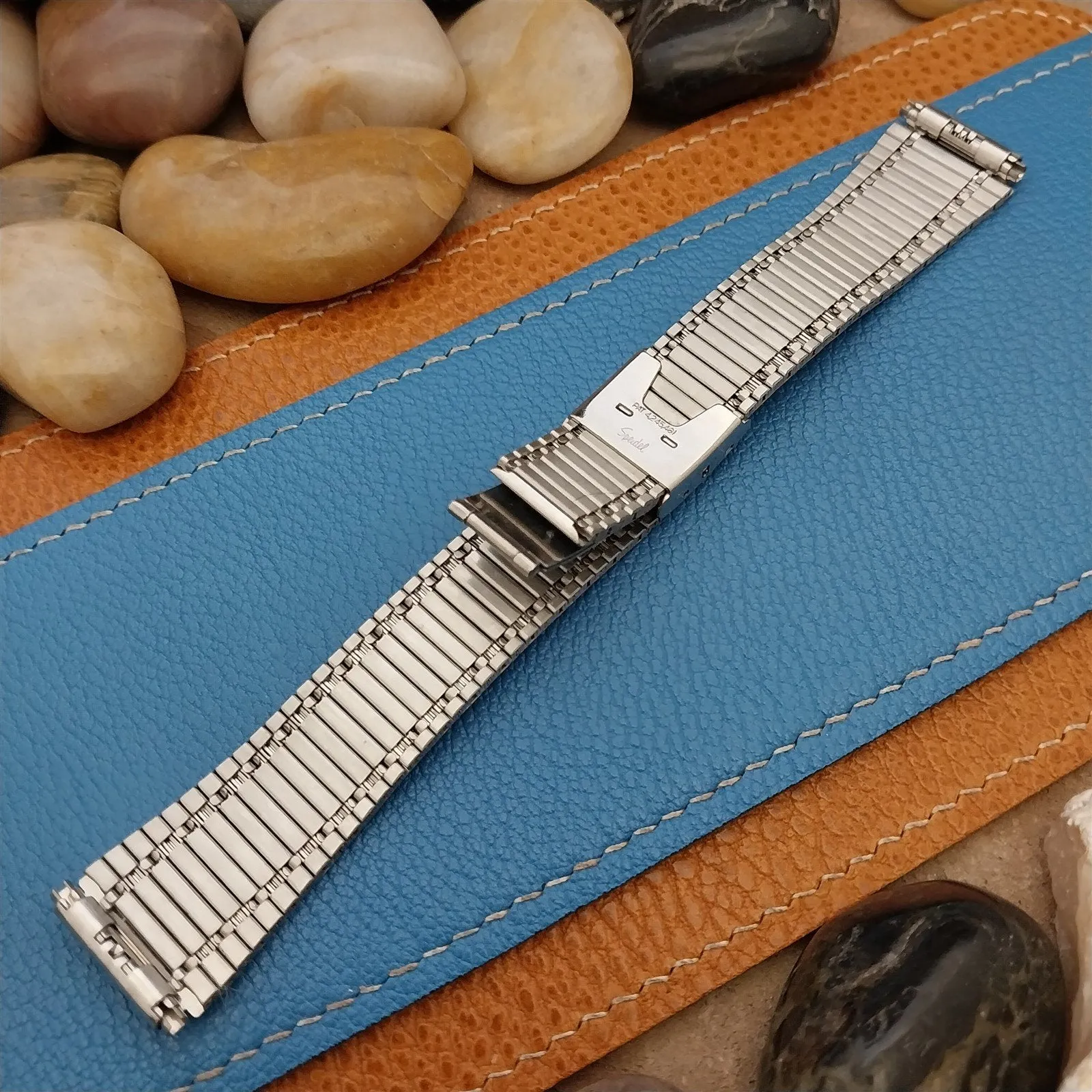 Vintage Speidel Stainless & Gold-Tone 18mm 19mm 20mm Classic 1970s Watch Band