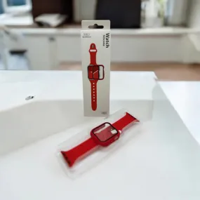 Watch Silicon 2 IN 1 Band&Case For Apple Watch (38m/red)