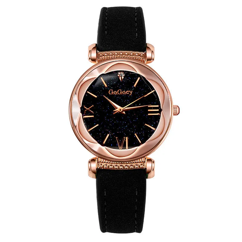 Women's elegant belt watch