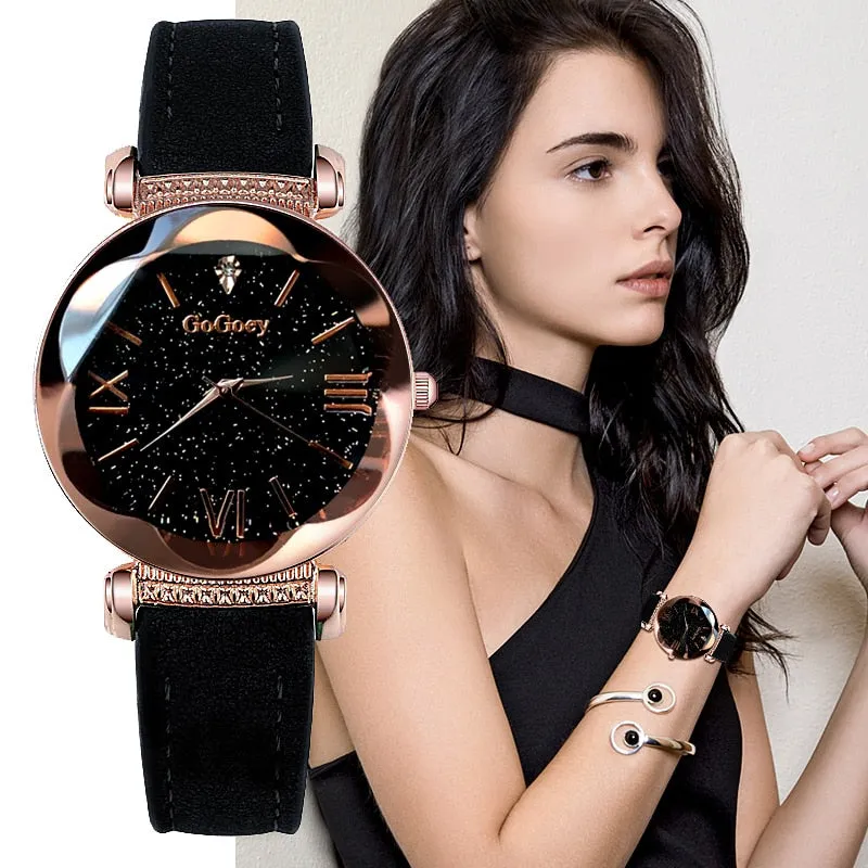 Women's elegant belt watch