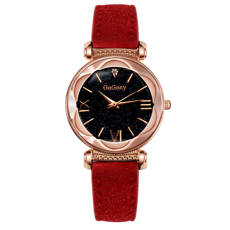 Women's elegant belt watch