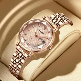 Women's Waterproof Double Calendar Watch