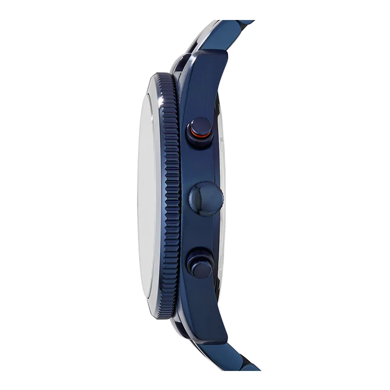 WW0255 Fossil Unisex Multifunction Blue Stainless Steel Chain Watch ES4093