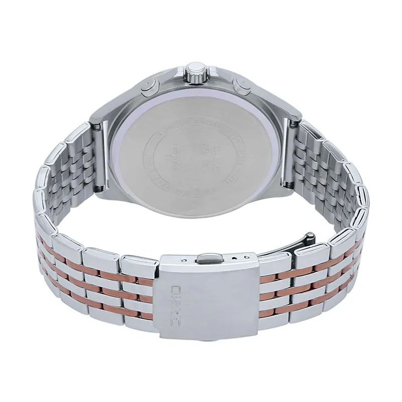 WW0538 Casio Enticer Multifunction Stainless Steel Chain Watch MTP-E316RG-7AVDF