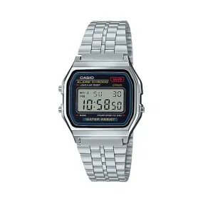 WW1063 Casio Vintage Digital Silver Chain Watch A159WA-N1DF