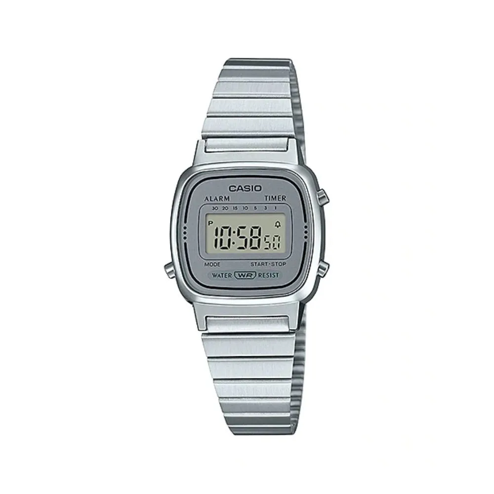 WW1366 Casio Vintage Digital Ladies Chain Watch LA670WA-7DF