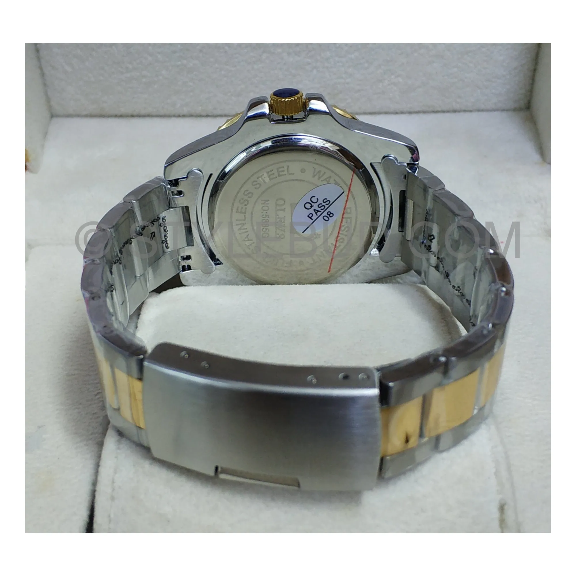 WW1387 Olevs Date Stainless Steel Chain Watch 5885G