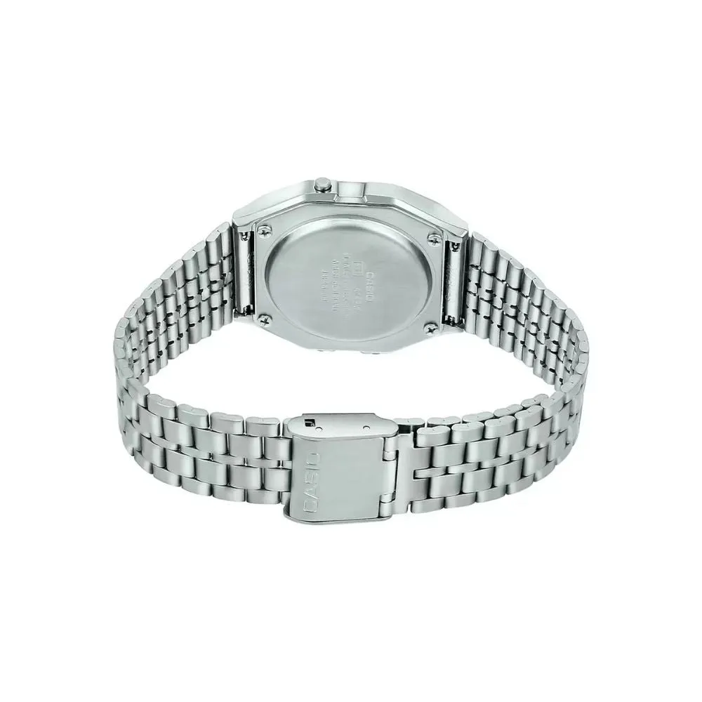 WW1394 Casio Vintage Diamond Digital Silver Chain Watch A159WAD-1DF