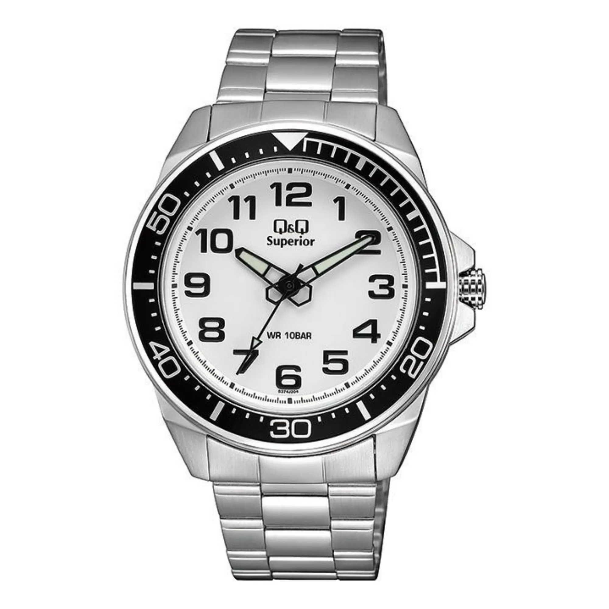 WW1479 Q&Q Superior Stainless Steel Chain Watch S374J204Y