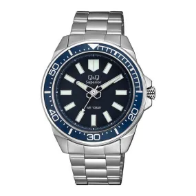 WW1481 Q&Q Superior Stainless Steel Chain Watch S374J212Y