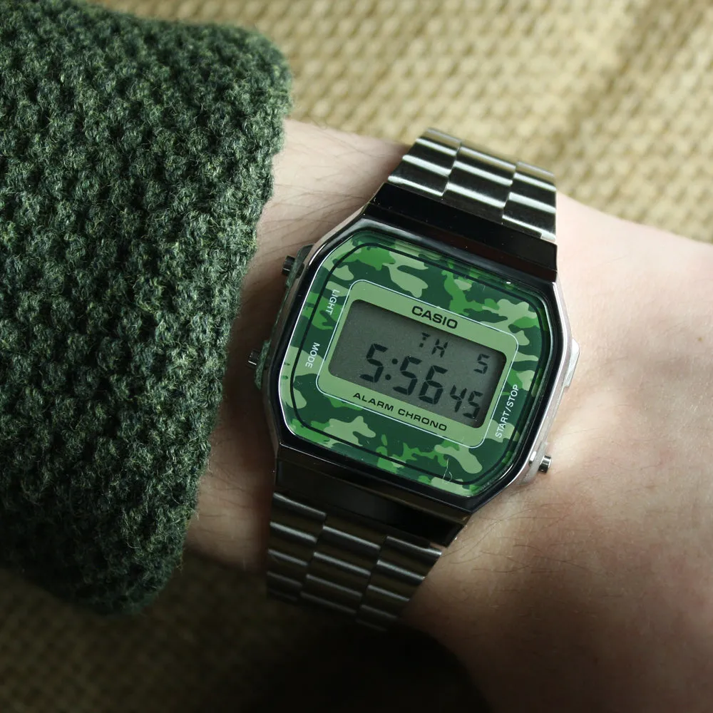 WW1879 Casio Vintage Illuminator Digital Silver Chain Watch A168WEC-3DF