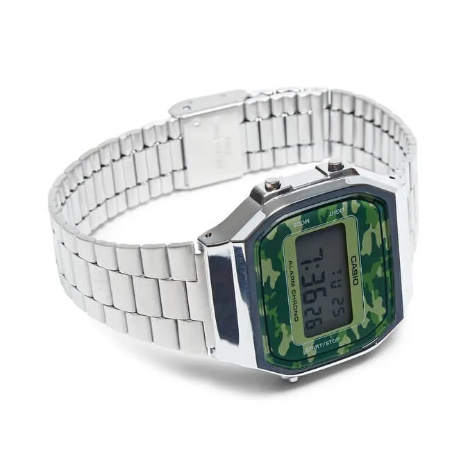 WW1879 Casio Vintage Illuminator Digital Silver Chain Watch A168WEC-3DF