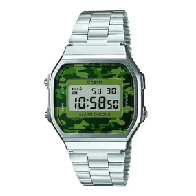 WW1879 Casio Vintage Illuminator Digital Silver Chain Watch A168WEC-3DF