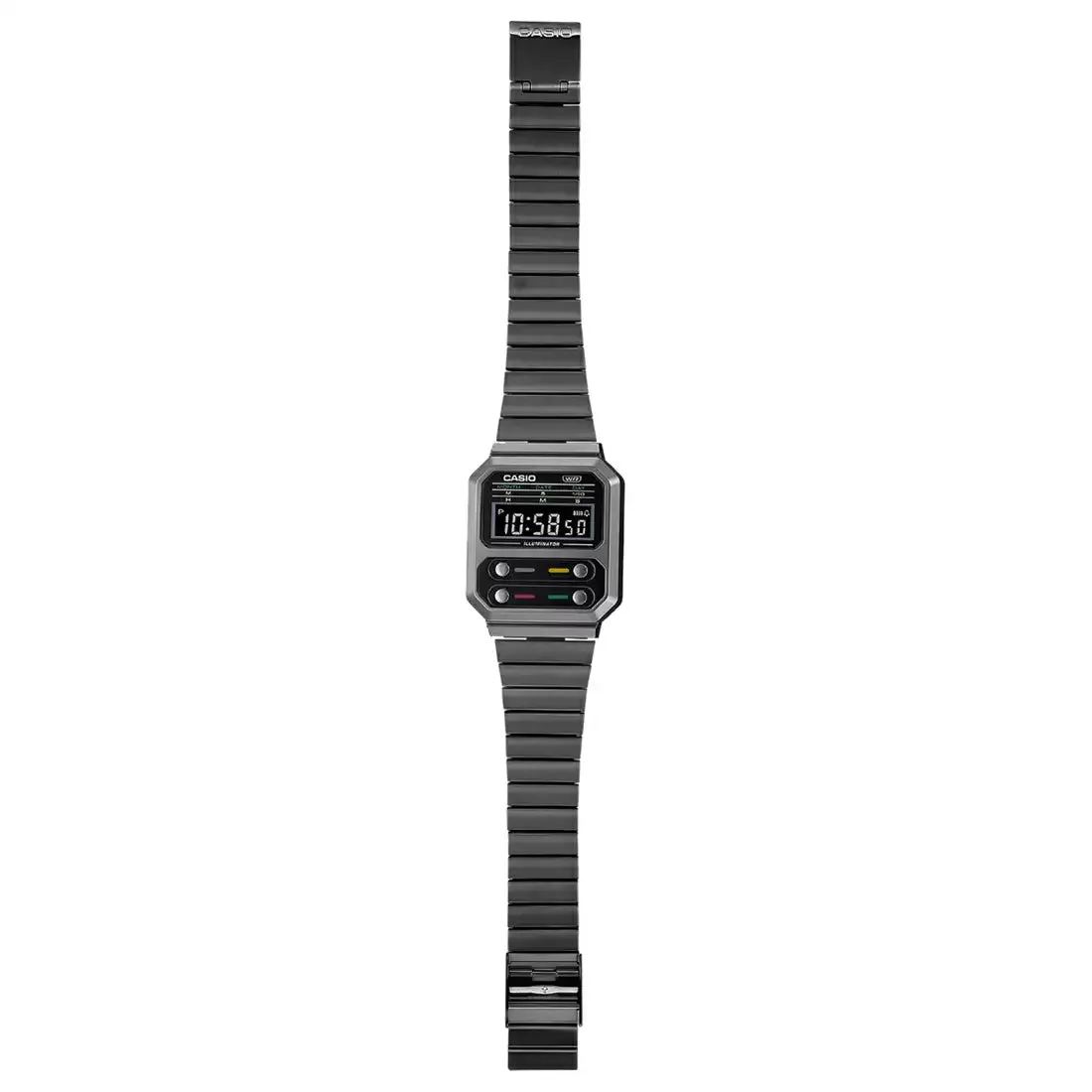 WW2086 Casio Vintage Digital Black Chain Watch A100WEGG-1ADF