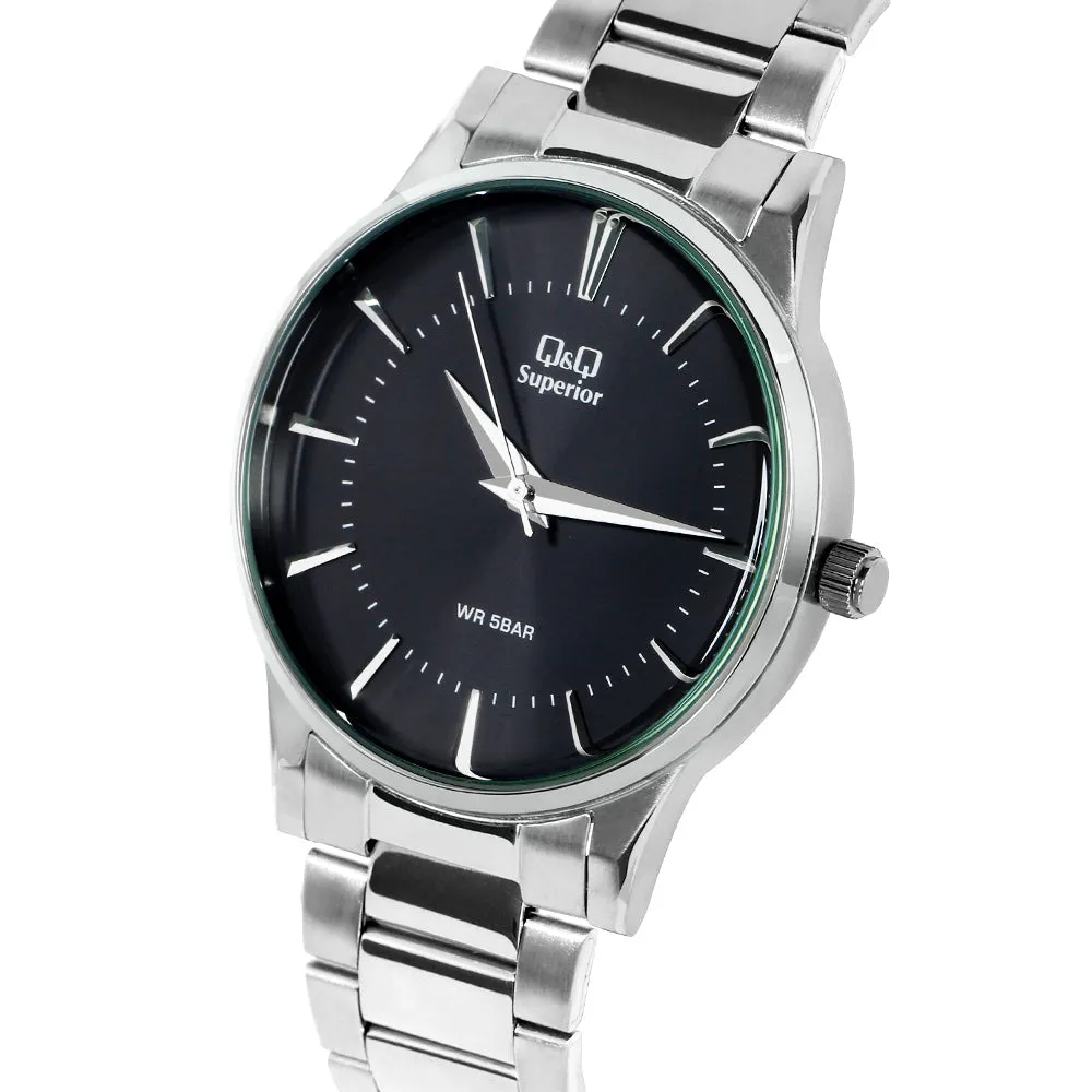 WW2116 Q&Q Superior Stainless Steel Silver Chain Watch S398J202Y