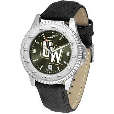 Wyoming Cowboys Competitor AnoChrome - Poly/Leather Band Watch