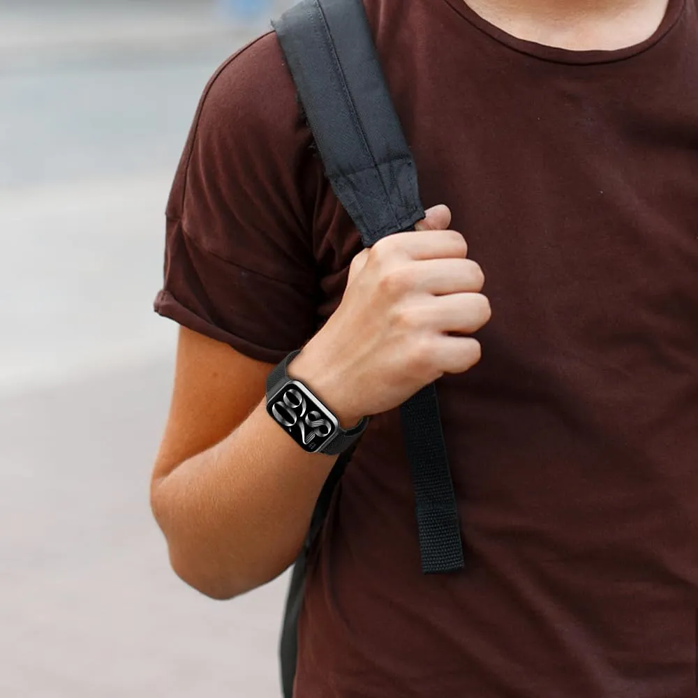 Xiaomi Mi Smart Band 8 Pro & Redmi Watch 4 , Milanese Loop Strap | Black